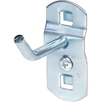 KS Tools 860.0806 - Crochet 45° 150mm 6mm - Epaisseur du plateau 1,5 mm - Vis de fixation inclus - Zingué