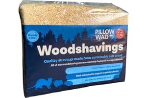 CALIKO 1.5kg Pillow Wad Wood Shavings (1.5kg each) Kiln Dried, Dust Extracted Small Animal Bedding Premium Quality, Soft & Absorbent Pet Bedding for Rabbits, Guinea Pig, Hamster, Sawdust & Other Small Pets.