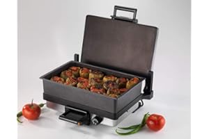 Original Silex Multigrill Kontaktgrill Serie 2019 Elektrischer Tischgrill 610.15.004 + Kasserolle Bratpfanne, Silber