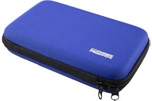 caseroxx Torba GPS do Garmin Camper 780 (torba GPS z zamkiem błyskawicznym i gumowym ściągaczem w kolorze niebieskim)