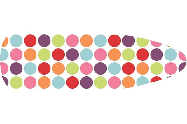 MSV - Spirella Housse de Rechange pour Table à Repasser - 100% Coton - Élastique Ajustable - Rembourrage Polyester - Lavable à 40° - Housse Universelle - 149L x 55l - Couleurs Aléatoires