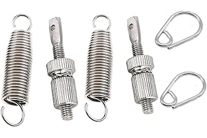 TUOREN 2 Sets Bass Drum Pedal Spring Tension Assembly Kick Drum Pedal Foot Pedal Spring Assembly Spring Percussion Hardware Part Bass Instrument Parts