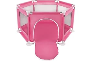 Selonis Recinto Esagonale Per Bambini SENZA Palline, Rosa