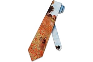 Three Rooker Field Of Poppies Ties Claude Monet Men's Necktie by The Necktie Company