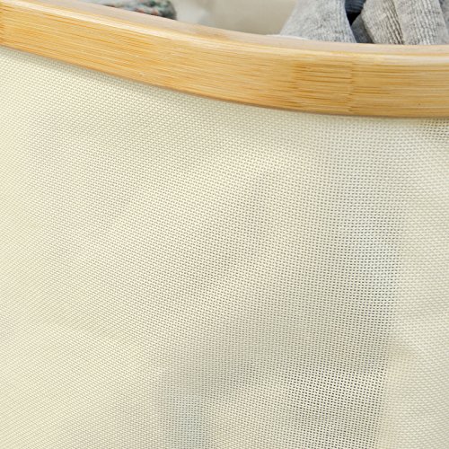 SoBuy® Leiterregal, Standregal, Handtuchleiter,Badregal, mit Handtuchstangen und Wäschebeutel, FRG88-MI - 8