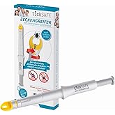 tickSAFE Zeckengreifer mit rotierendem Greiferkopf zur Anwendung am Menschen | Die bessere Alternative zur Zeckenzange - kein