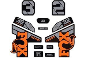 STAR SAM Pegatinas Compatibles con horquilla bici Fox 32 SC Factory 2022 Naranja 1 CMT