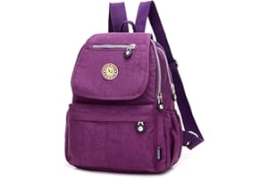 XUEREY Women's Small Handbag Nylon Shoulder Bag Casual Day Pack Multi-Pocket Casual Waterproof Nylon Bags Travel School Bag Laptop Backpack