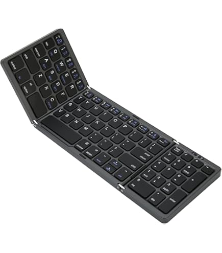 OMOTON Toetsenbord voor iPad AZERTY, draadloos Bluetooth-toetsenbord iPad Pro 13/11/12.9/Pad 10.9/10.2/9/8/7/6/5/Air 5/4/3/Mini 6/5 en iPhone, draadloos toetsenbord voor iOS, zilver