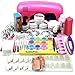 Coscelia 9W UV Gel Curing Lamp Dryer Glitter Nail Art Decoration Set