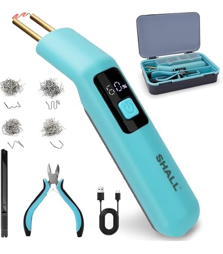 Pistola Soldadora De Plástico Inalámbrica 200W – Kit De Grapado Caliente Con Batería USB, Reparación De Parachoques (400/1200 Grapas)