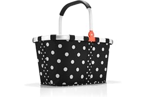 Reisenthel carrybag - Cestino per Spesa, Design Resistente, Elegante e Spazioso, per Shopping e Picnic, Tessuto Idrorepellente, 22 L, Fantasia a Pois Mix
