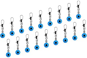 ‎AMZFISHING NEU AMZfishing® 20x Laufwirbel für Posen,Futterkörbe & Grundbleie | Friedfischangeln | Karpfenzubehör | Karpfenangeln Zubehör | Angelzubehör | Angeln Zubehör | Posenwirbel (20 Stück, a: #S)