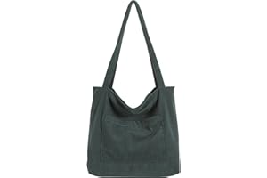 WantGor Frauen Cord Tote Bag, große Schulter Hobo Taschen Casual Handtaschen Große Kapazität Einkaufstasche