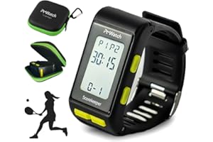 PT WATCH Reloj Contador de Puntos para Pádel y Tenis – Reloj Deportivo con Cronómetro y Alarma – Accesorios Padel Scorekeeper para Muñeca, Resistente al Agua