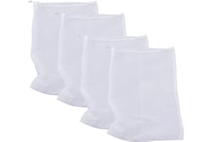 Gurxi Filtro Cerveza, Saco Filtro para la Cerveza, Filtro de Cerveza Bolsa Filtro Cerveza para Cerveza Mermelada Vino Fruta Leche Yogur 4 Piezas