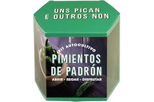 Kit Autocultivo Pimientos de Padrón | Cultiva en Casa | Ideal para Balcones y Cocinas | Regalo Original para Amantes del Picante y la Jardinería | Resetea