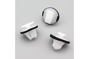 VVO Fasteners- Grapas de Plástica Blancas. Para Aletines y molduras del paso de rueda trasero. Compatibile con Nissan Juke, X-Trail, (10 pzas)