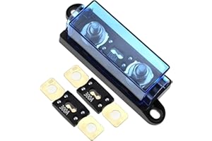 RKURCK MEGA/AMG 300A Bolt Down Fuse Holder - M8 5/16", 2-Pack (300A Fuses, 100A Holder)