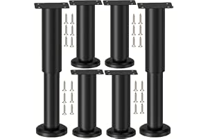 LCOUACEO Möbelfötter justerbara, 6 stycken justerbara möbelfötter 18–30 cm