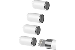 zoyuzan Tappo per Apple Pencil 1 Generazione (4 Pack) Tappo Magnetico Accessori Prima Generazione Tappi di Ricambio Adattatore Cappucci di Ricambio Pen Tappino