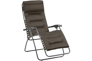 LAFUMA MOBILIER Lafuma Relaxe MOBILIER Recliner, Foldable and Adjustable Armchair, Lace System, RSXA Clip, Air Comfort, LFM2039-8719, Taupe, Standard