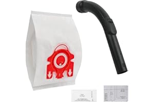 BOUGPENG Manico di ricambio con sacchetto per la polvere FJM per aspirapolvere Miele 9442601 Manico per Aspirapolvere Miele Ø 35mm/47mm per Miele aspirapolvere S8 S6 S5 S4 S2 S1 C1 C2 C3 H1 Complete Compact