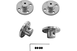4 stycken 2 mm flänskopplingar av aluminiumlegering, styva styrmodell-kopplingstillbehör, axelaxelaxelbeslag för gör-det-själ
