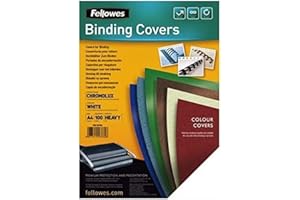 Fellowes Chromolux Pack de 100 Couvertures de reliure A4 Blanc