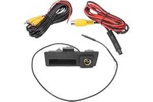 GNXfixt Caméra de recul 1080P pour poignée de coffre de voiture A4L A5 A3 Q3 Q5 RS6 P-a-t T-g-n J-e-a S-a-n L-a-d S-k-a Handle Caméra de secours HD 1080P