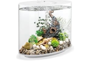 Acuario biOrb Loop 30 LED, 30 litros, blanco - set completo de acuario con sistema de filtro patentado, cubeta acrílica