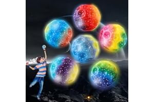 PASLFC Moon Ball,Jumping Ball, Space Ball Super High Bouncing Bounciest Lightweight Foam Ball Hohe Springender Gummiball Sprünge Gummiball Space Ball EIN Knallendes Geräusch Machen