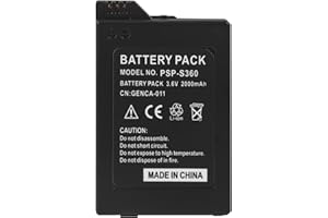 JUBOTY PSP 2000/3000 Battery, 2000mAh 3.6V 2025 New Upgraded Lithium Ion High Capacity Battery Pack for Sony PSP 2000/3000 PSP-S110 Console PSP-3001 PSP-3002 PSP-3000 PSP-3004 PSP-2001 PSP-2002 PSP-2003