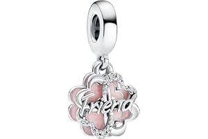 Amuefer St.Patrick's Day Charms 925 Charms pour Bracelets et Colliers, Argent Sterling Charme Saint Valentin Noël Anniversaire Bijoux Cadeaux pour Femme Maman Épouse Amis