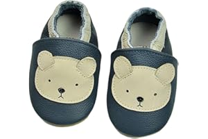 Nlaayong Chausson Cuir Bébé Chausson Bebe Chaussons Cuir Souple Fille Garçon Premiers Pas Mignon
