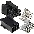 Molex Micro-Fit 3.0™ Dual Row (6 Circuits) Male & Female Receptacle Plug, w/Terminal sockets, (Pack of 3 Complete Set)