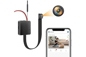 HGYGHO Mini Telecamera WiFi Senza Fili, 1080P DIY Wireless Piccole Videocamere di Sorveglianza con App per IOS Movimento Attivato Avvisi Microcamera di Sicurezza Segreta con Batteria per Interni