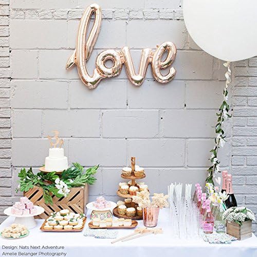 Rose Script Balloon LOVE