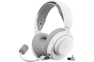 SteelSeries Arctis Nova 3X Wireless Auriculares Gaming multiplataforma - App - Batería 40h - Controladores magnéticos de neodimio - 2,4 GHz/Bluetooth - Micro extraíble - Xbox, PS, PC, Switch -Blanco