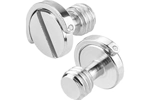 LEFTFOTO Camerea Quick Release Plate Screw DSLR Camera Rig Accessories for Tripod,QR Plate. -2 PCS.