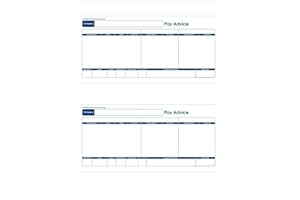 Communisis Sage Compatible Pay Advice Laser or Inkjet 210x102mm - Ref DUKSA011 (500 Forms/1000 Payslips)