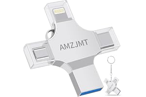 AMZJMT Memoria USB 4 en 1, Memoria Externa 999GB, Unidad Flash USB de 999GB para teléfonos móviles, computadoras, portátiles y más