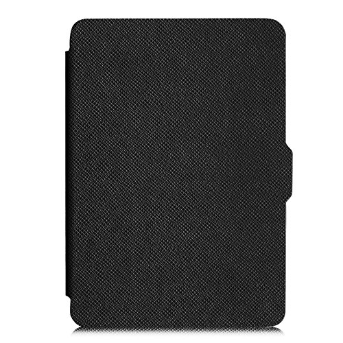 Fintie Kindle Paperwhite Hülle – Die dünnste und leichteste Smartshell Case Schutzhülle Tasche mit auto Sleep / Wake für den neuen Kindle Paperwhite 2016 (mit 300 ppi-Display, 6 Zoll, und integrierter Beleuchtung) und alle Modelle von 2012, 2013, 2014, 2015, Schwarz - 2