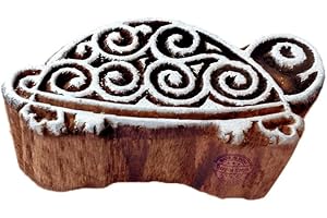 Royal Kraft Stilvoll Schildkröte Tier Motif Blöcke Drucken Holz Stempel - DIY Henna Stoff Textil Papier Ton Keramik Blocke Druck Stempel