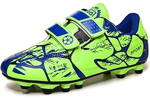 Woflebel Fußballschuhe Jungen Mädchen Fussballschuhe Kinder Outdoor rutschfest Trainingsschuhe Unisex Sneaker 28-37