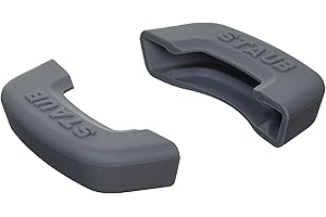 STAUB Set mit 2 Silikongriffen, Silikon, grau, 20 x 15 x 3 cm, 2-Einheiten