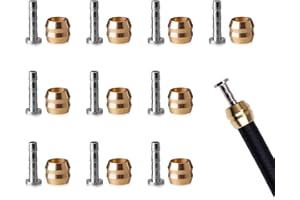 VIVIDRISE Inserto Verde Oliva,10 piezas BH90 Manguera hidráulica, Juego de Conexión de Línea para Shimano Juego de Inserto Verde Oliva de Freno,Manguera de Bicicleta Inserto de Oliva