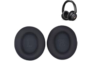 ACTPE Cuscinetti auricolari di ricambio per Anker Soundcore Life Q30 Q30bt Q35 con pelle proteica e memory foam per Soundcore Q30 Q30BT e Q35