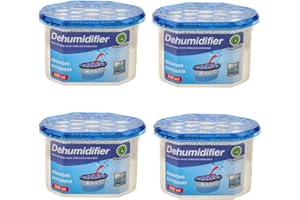 ARIANA HOMEWARE® Disposable Dehumidifier Condensation Absorber 500ml - Prevent Damp, Mildew & Mould | Interior Moisture Remover for Home, Wardrobe, Bedroom, Bathroom, Caravan and Garage - Pack of 4