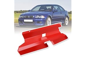 JESTOP Lot de 2 pales d'admission d'air dynamiques pour BMW 323i 325i 328i 330i M52 M54 E46 M3 2001-2006, augmentation de la puissance du cheval et amélioration de la réponse de l'accélérateur, rouge